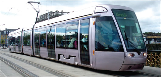 Luas Public transport system developments should be pushed ahead – the various Luas lines and the Dublin to Navan and the Sligo to Galway rail lines are obvious candidates