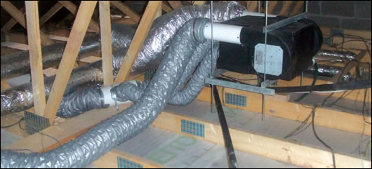 Mechanical Ventilation System By installing a mechanical ventilation system with heat recovery into an airtightened house, substantial energy reductions could be achieved