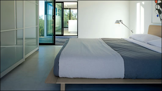The compact one-bedroom house will be used for architects and lecturers visiting the Frank Lloyd Wright School of Architecture in Taliesin, Arizona The compact one-bedroom house will be used for architects and lecturers visiting the Frank Lloyd Wright School of Architecture in Taliesin, Arizona