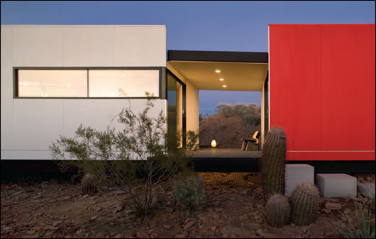 While inspired by classic Wright design the house also boasts a glut of green technologies, like solar PV While inspired by classic Wright design the house also boasts a glut of green technologies, like solar PV