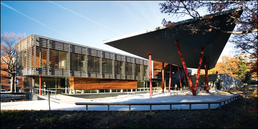 Architects RKSK specified FSC certified timber for the brise soleil Architects RKSK specified FSC certified timber for the brise soleil