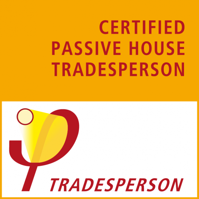 Certified passive house tradesperson