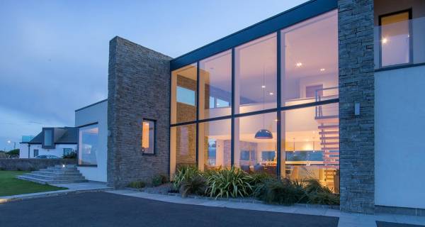 The stunning low energy seaside home that's built from clay